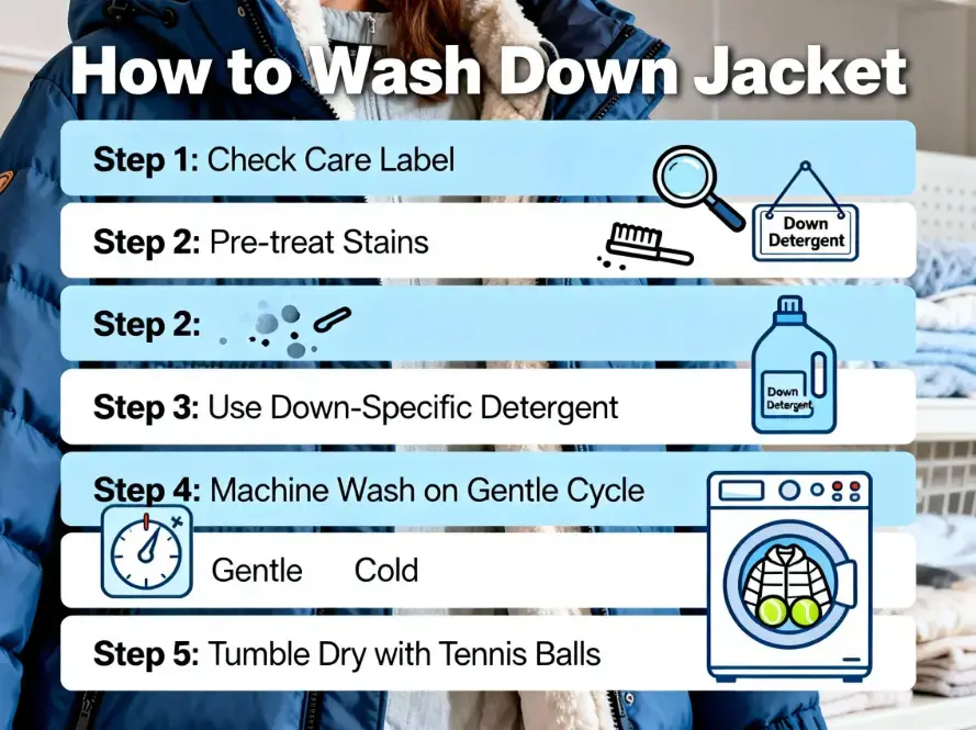 How to wash down jacket