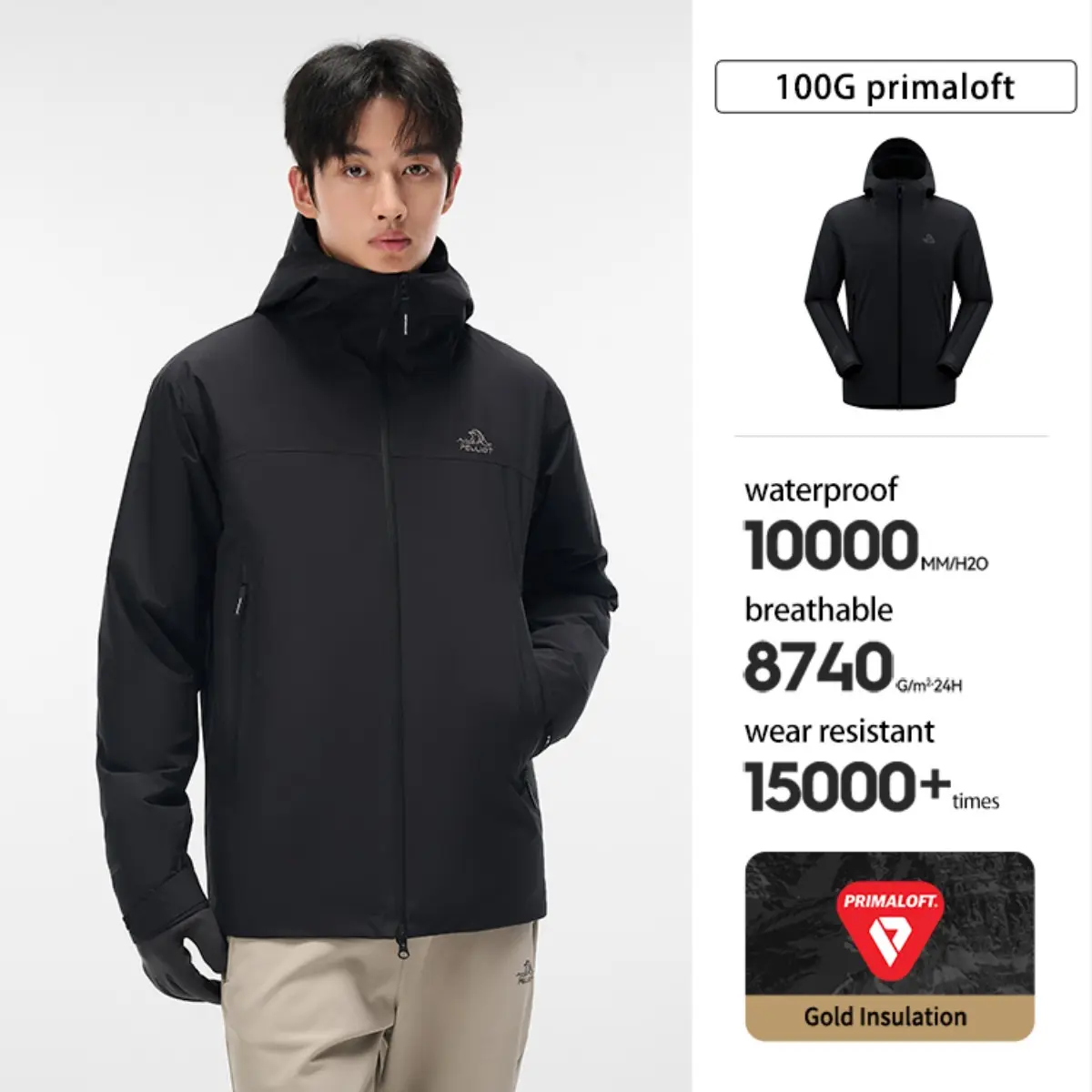 Custom Men’s Hard Shell Waterproof Coat Manufacturer