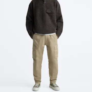 Custom Wholesale Relaxed Fit Men Cargo Pants Khaki with Pockets Suppliers