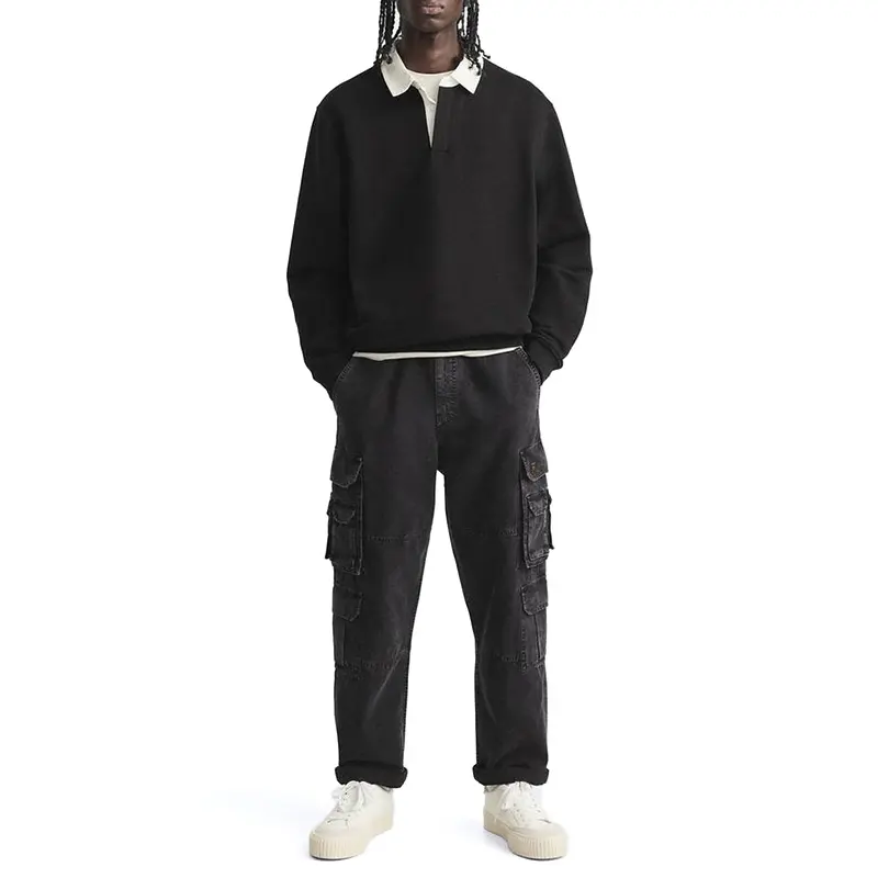 Custom Wholesale Mens Relaxed Fit Cargo Pants Cotton with Pockets Suppliers