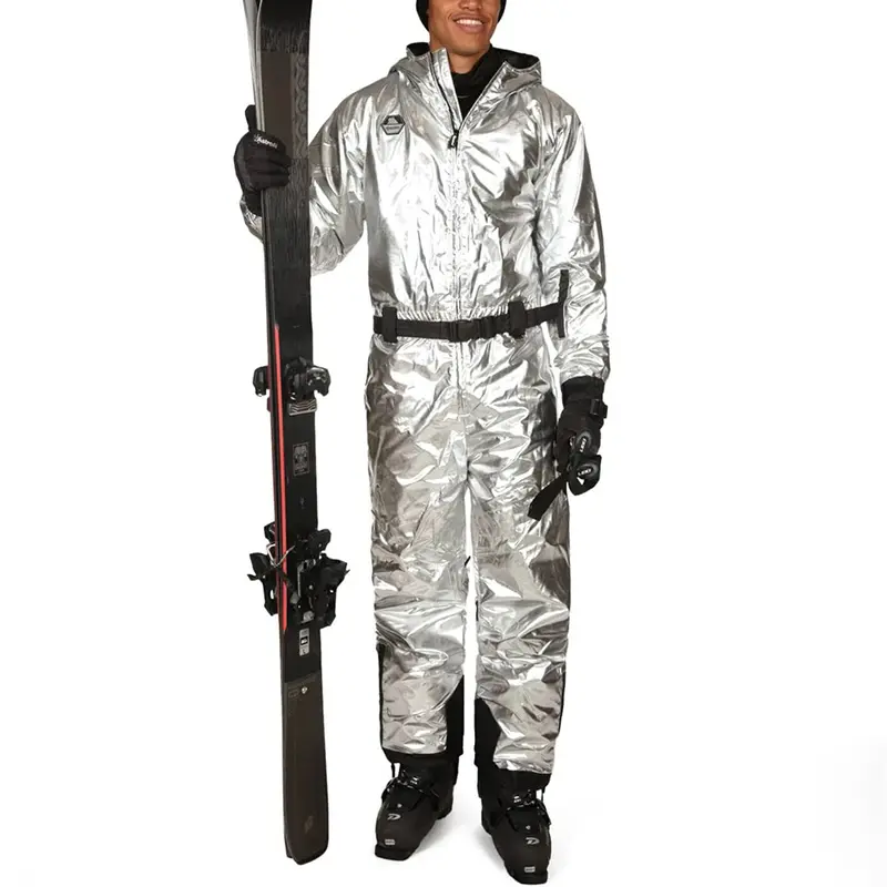 Custom Wholesale Men's Silver Bullet Ski Suit One Piece Retro Ski Suits (2)i2f