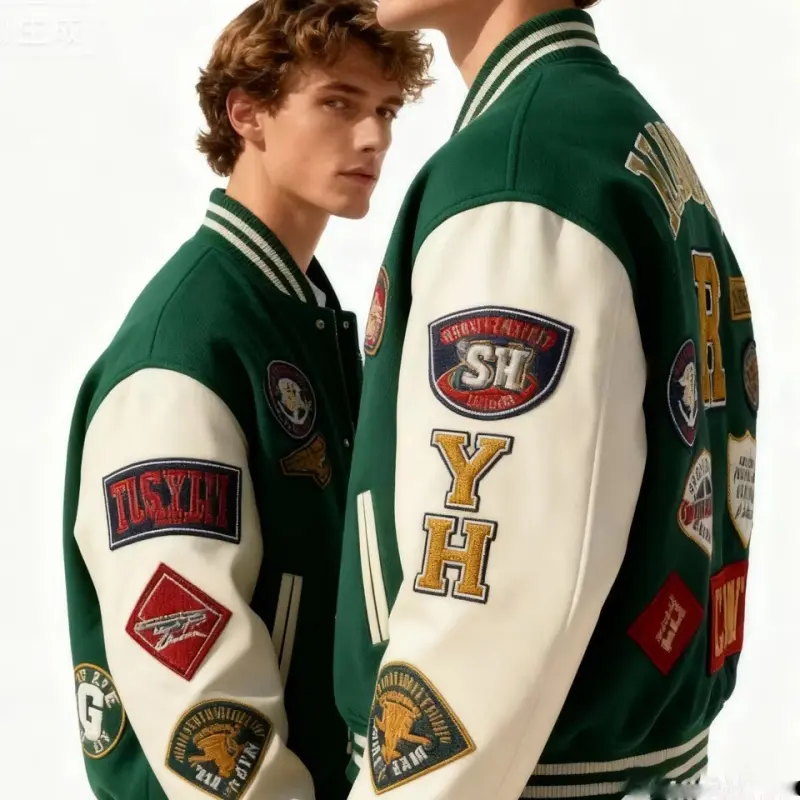 Emblem-Adorned Varsity Jacket (3)