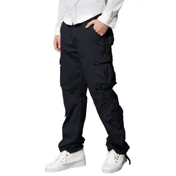 Custom Wholesale Black Men's Cargo Pants Manufacturer