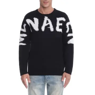 Custom Men's Letter Sweater Manufacturer