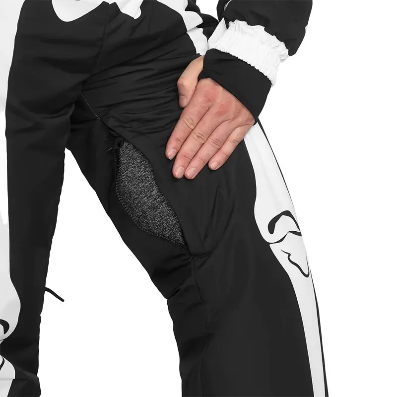 Custom Wholesale Men's Skeleton Ski Suit Black White One Piece Ski Suits Supplier  (4)vjp