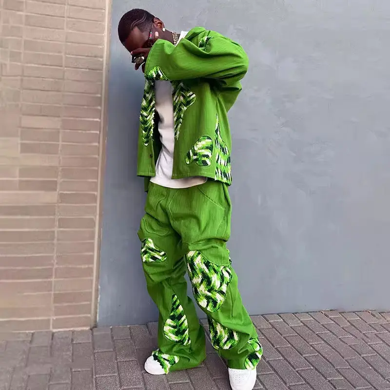 Green men's tracksuit (1)