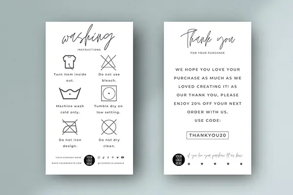 3 Custom Washing Label4bu