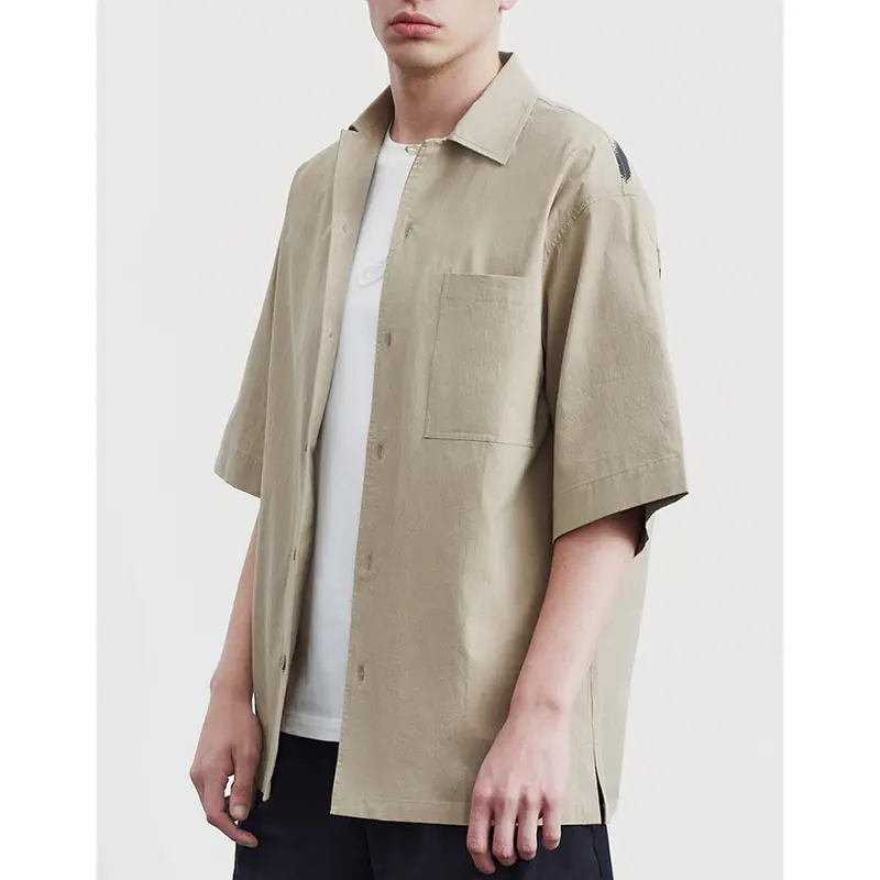 Custom Motif Pocket Men Shirt