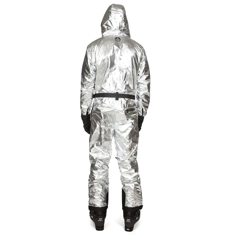 Custom Wholesale Men's Silver Bullet Ski Suit One Piece Retro Ski Suits