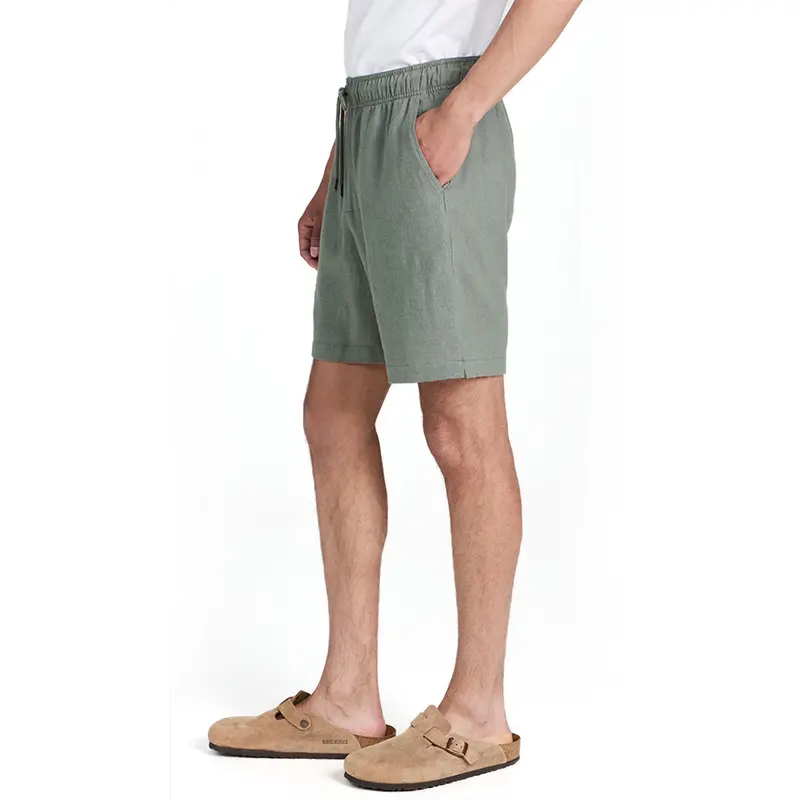 Custom Wholesale Classic Pull On Linen Men Shorts Lightweight Shorts Suppliers