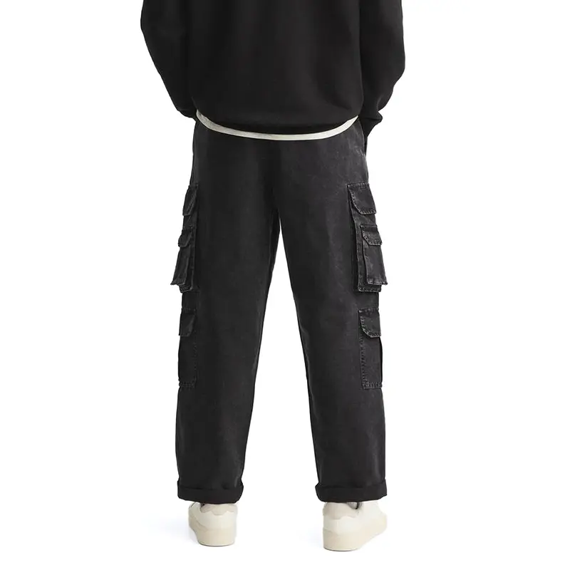 Custom Wholesale Mens Relaxed Fit Cargo Pants Cotton with Pockets Suppliers
