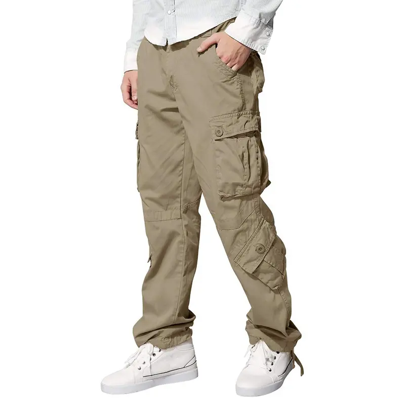 Custom Wholesale Black Men's Cargo Pants Manufacturer
