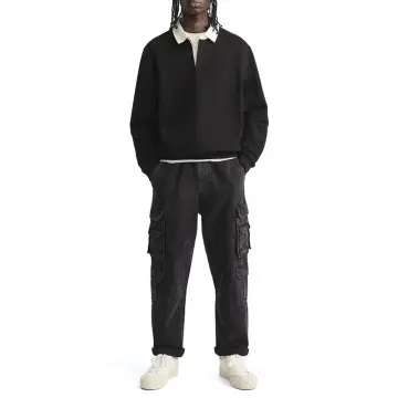 Custom Wholesale Mens Relaxed Fit Cargo Pants Cotton with Pockets Suppliers