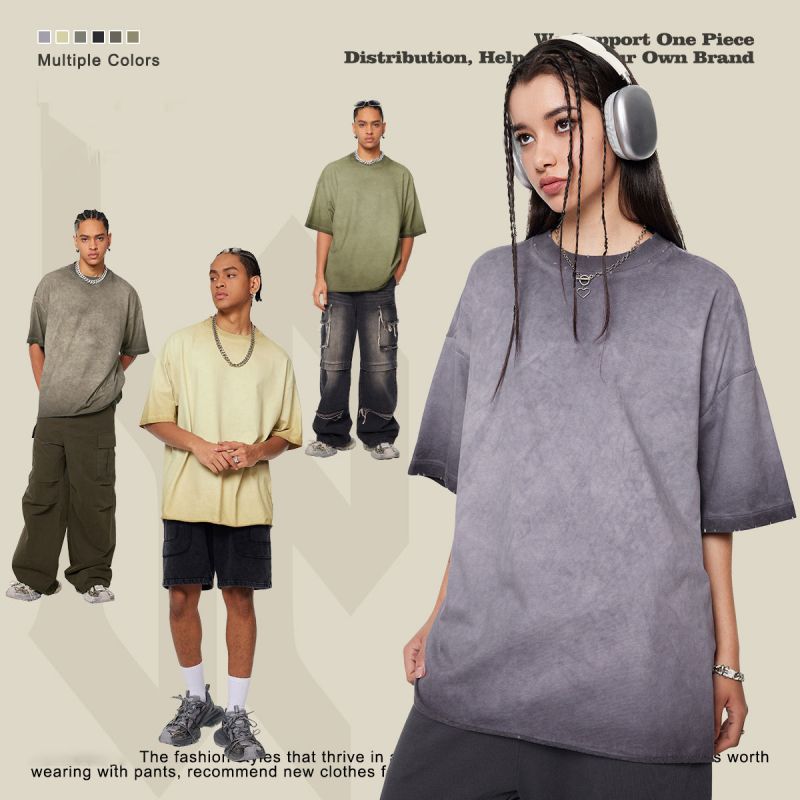 Custom Acid-washed Vintage T shirt Manufacturer