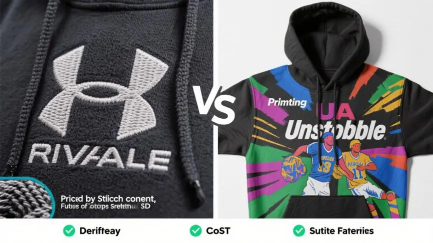 Customized Under Armour hooded shirt