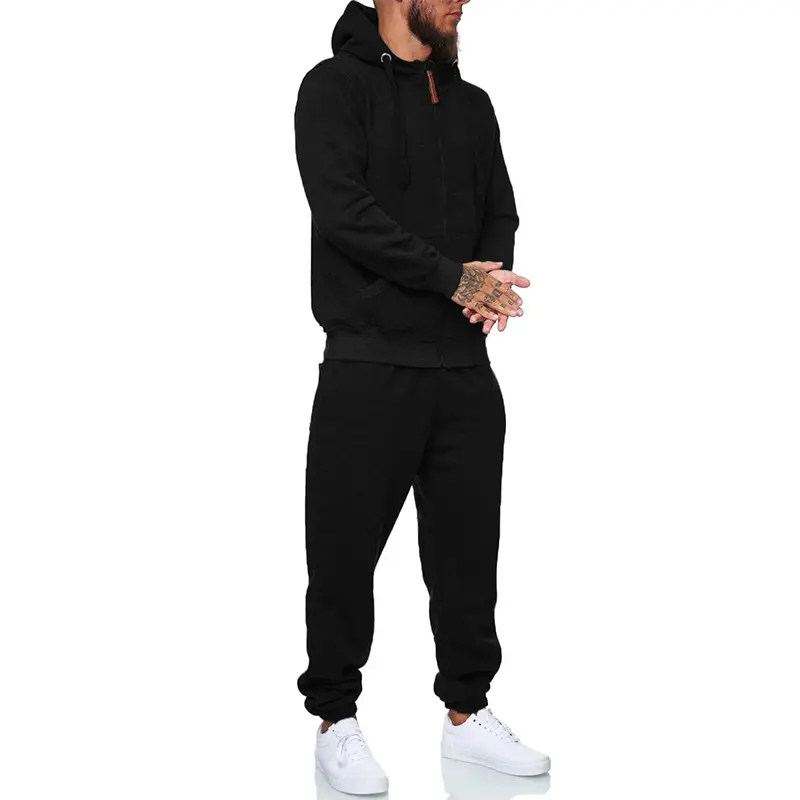 Custom Wholesale Men's Tracksuit 2 Piece Sets Sweatsuits Factory