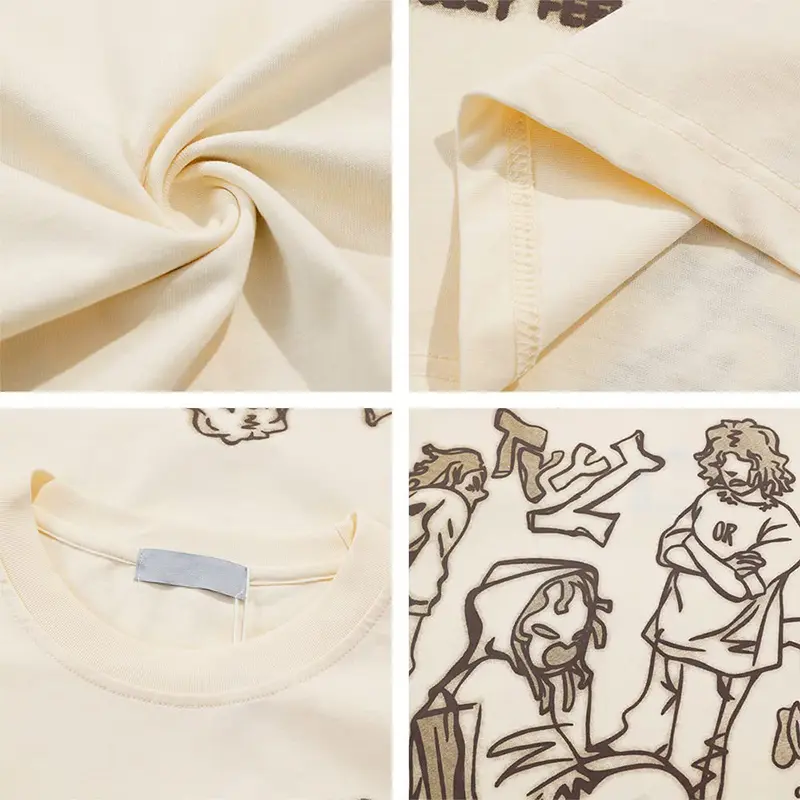 Custom Wholesale Mens Oversize T Shirts Cotton Tops Funny Print Shirt Factory