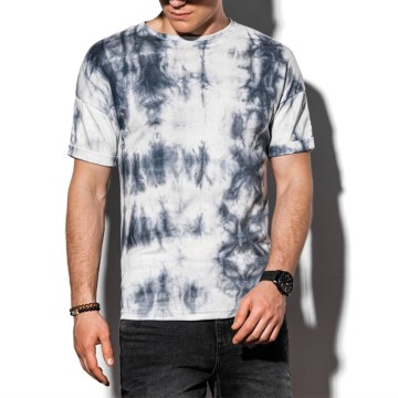 Custom Wholesale Men's Tie-Dye T-shirt Factory Gray