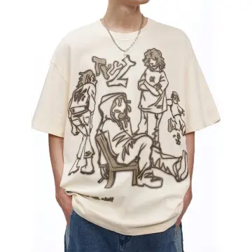 Custom Wholesale Mens Oversize T Shirts Cotton Tops Funny Print Shirt Factory