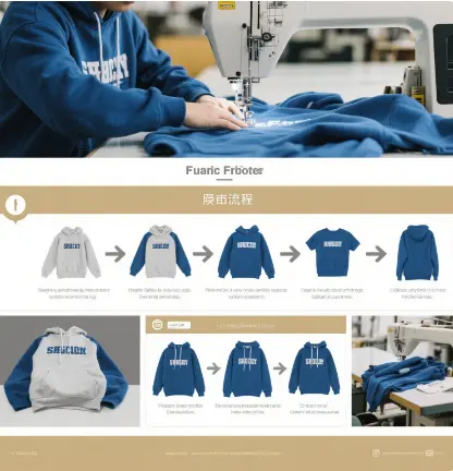 The production process of sweatshirts