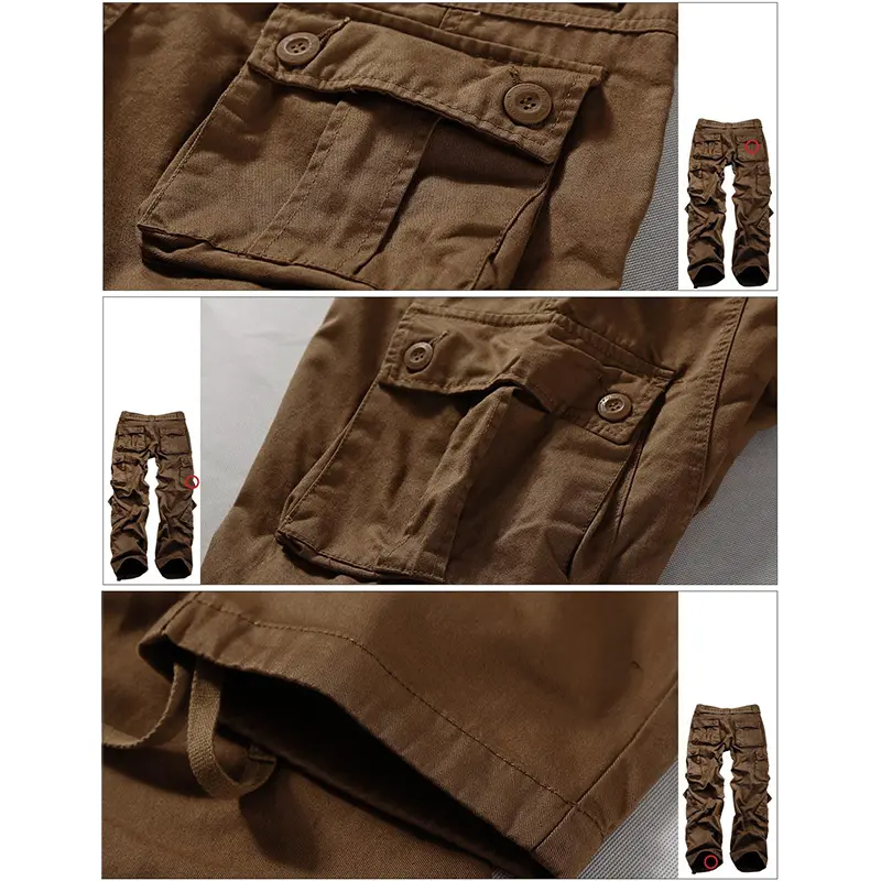 Custom Wholesale Black Men's Cargo Pants Manufacturer